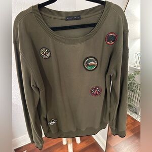 SANCTUARY camping style sweatshirt medium